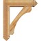 Ekena Millwork Legacy Arts and Crafts Rough Sawn Bracket w/ Offset Brace, Western Red Cedar, 6"W x 22"D x 26"H BKT0604X22X26LEC03RWR - alternate 3